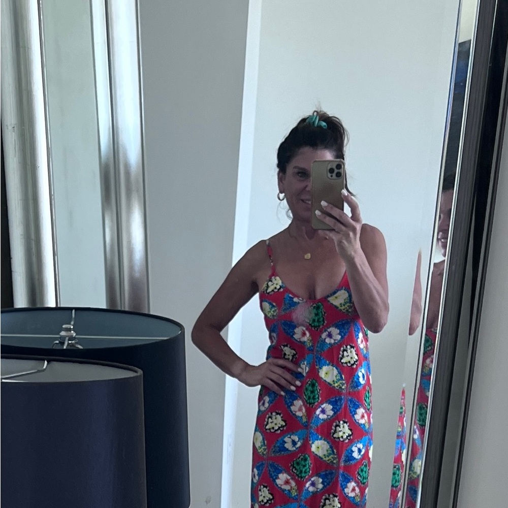 Colorful Geometric Print Dress - Picture 2 of 4